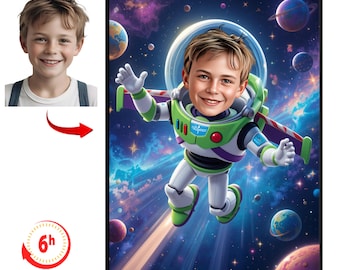 Personalized Buzz Lightyear Portrait,Buzz Lightyear Portrait,Custom Toy Story Portrait,Get Your Own Buzz Lightyear Portrait From Your Photo