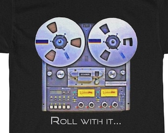 Reel To Reel Tape Machine T Shirt Analog Tape Machine Audiophile Unisex T Shirt Heavy Cotton Tee