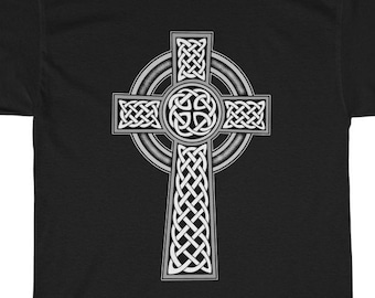 CELTIC Cross tribal art quality printed t-shirt 9075 