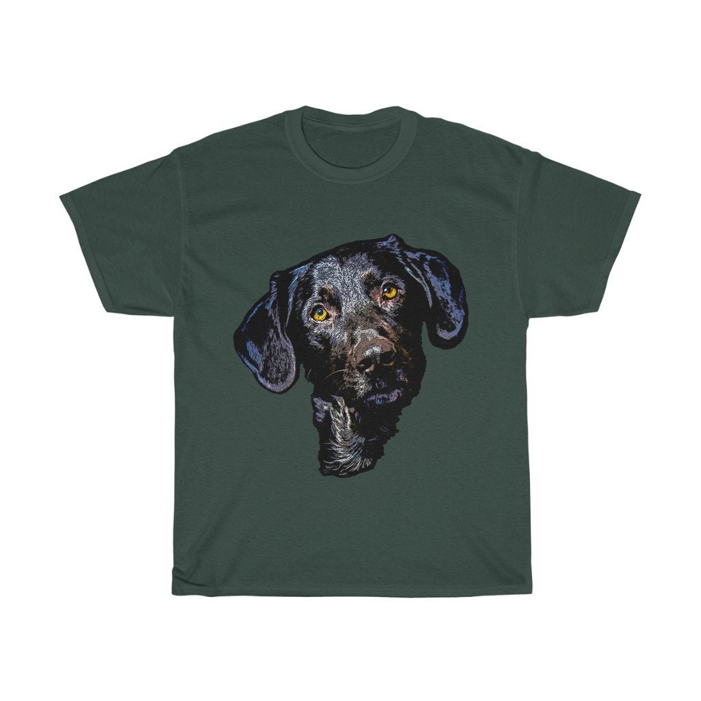 Black Labrador Dog Pop Art Unisex Heavy Cotton Tee Dog - Etsy