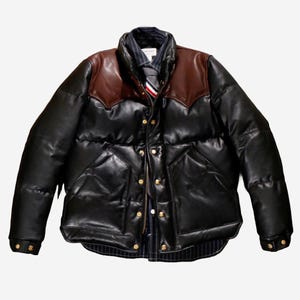 Jaqueta masculina acolchoada de couro de carneiro genuíno – Oferece isolamento perfeito