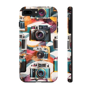 Vintage Camera Phone Case  Tough Retro Cover for Photography Enthusiasts