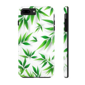 Tropical Green Leaf Phone Case  Stylish Tough Cover for Nature Lovers