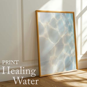 Impresión Aguas Sanadoras | Descarga de arte digital | Decoración minimalista del hogar