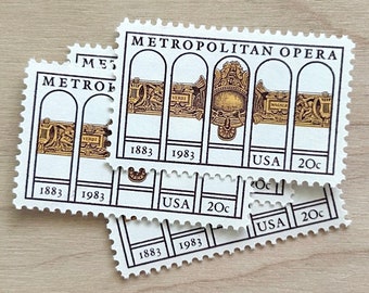 66 cents . Purple Vintage Postage Stamp Variety Pack . Set of 5 Postage  Stamps by Kristen Melchor