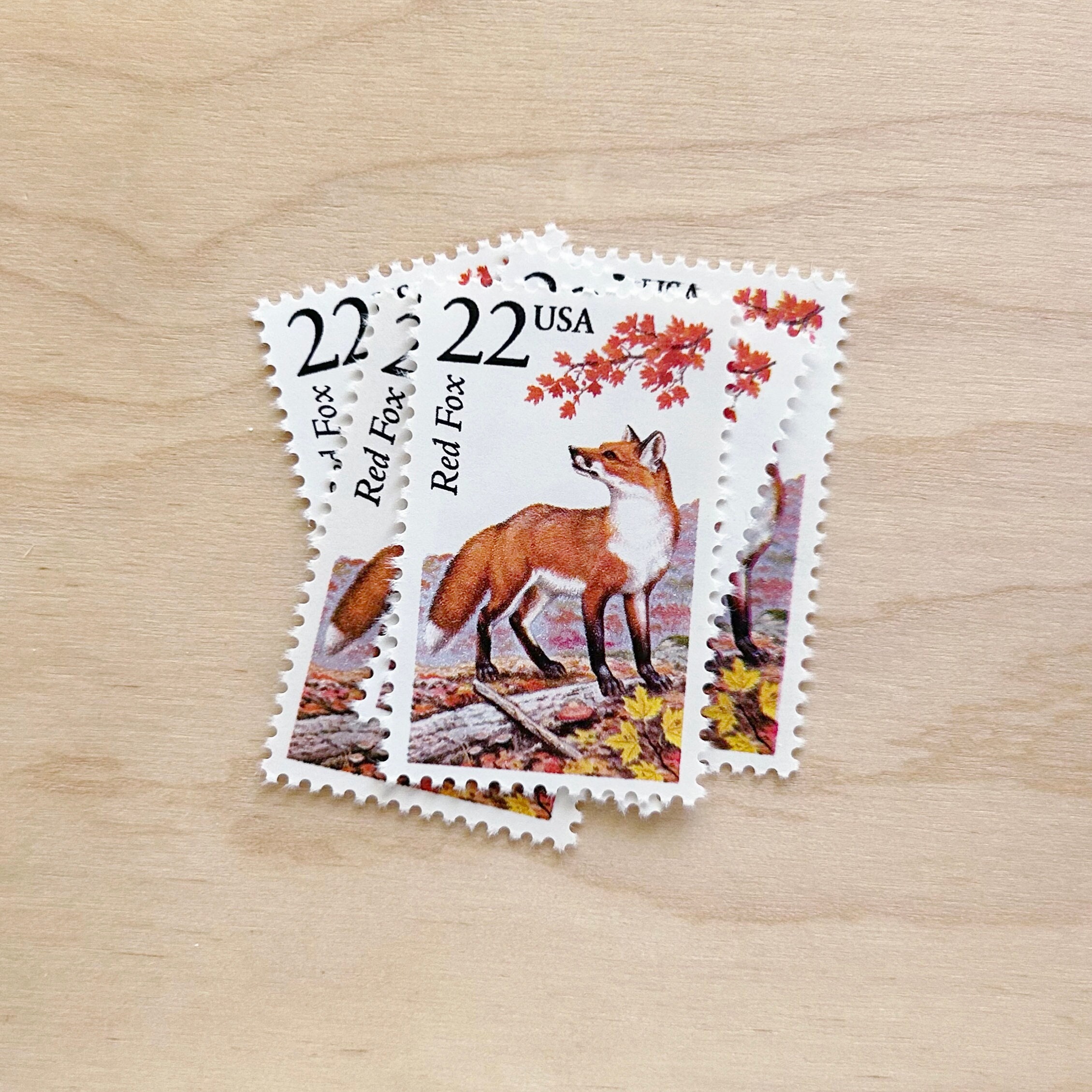 66 cents . Pink Vintage Postage Stamp Variety Pack . Set of 5 Postage Stamps  by Kristen Melchor