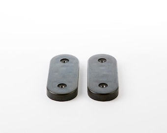 Teile - 2 x Eames Ersatzsessel schwarz Gummi Schock Halterungen