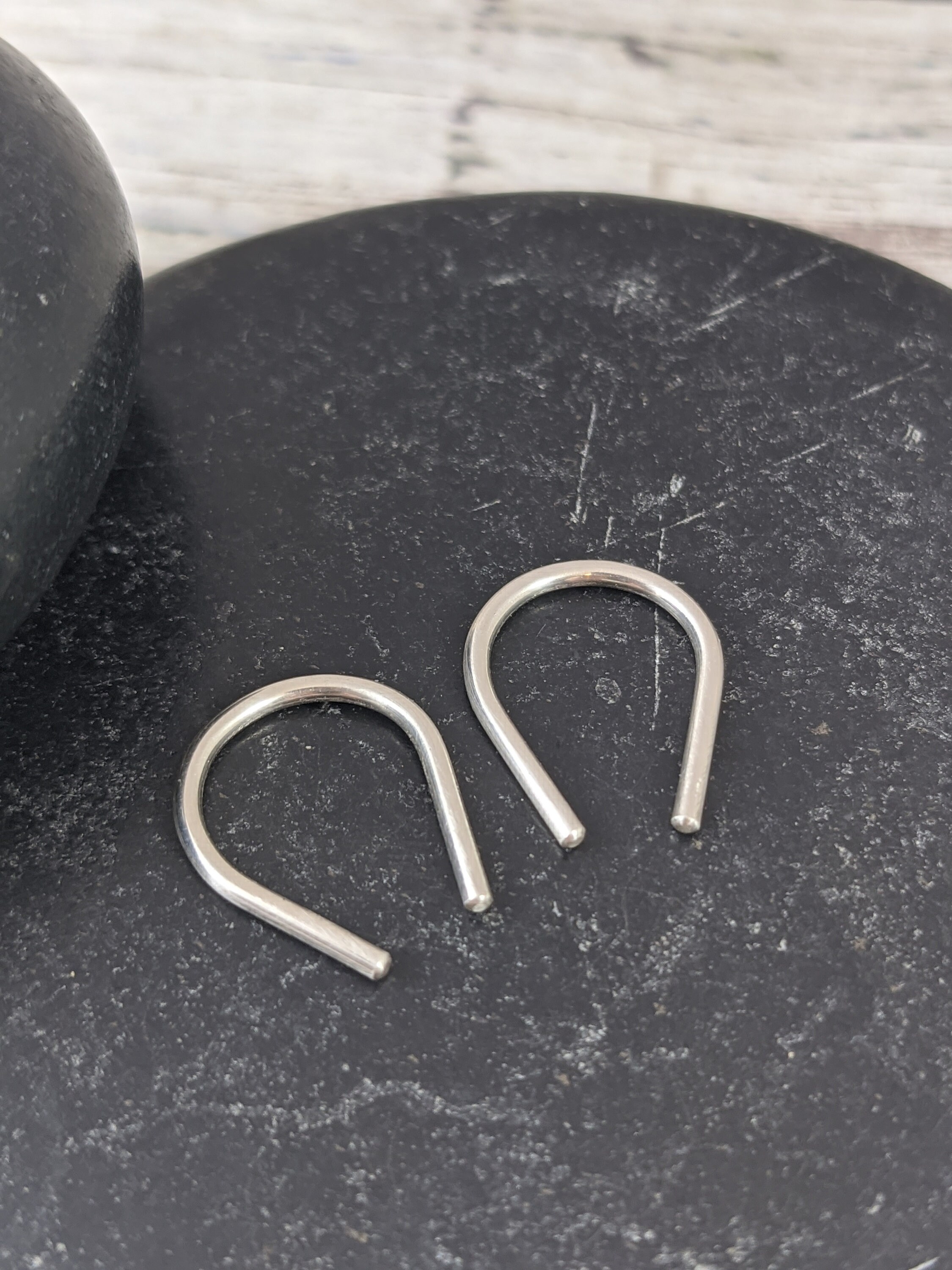 16 Gauge Open Hoops 5/8 Horseshoe Hoops Sterling Etsy