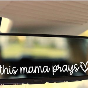 Dekal för This Mama Prayer | Kristen mamma-klistermärke | Tro-bilvinyl bild 4