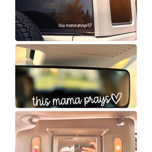 Dekal för This Mama Prayer | Kristen mamma-klistermärke | Tro-bilvinyl bild 2