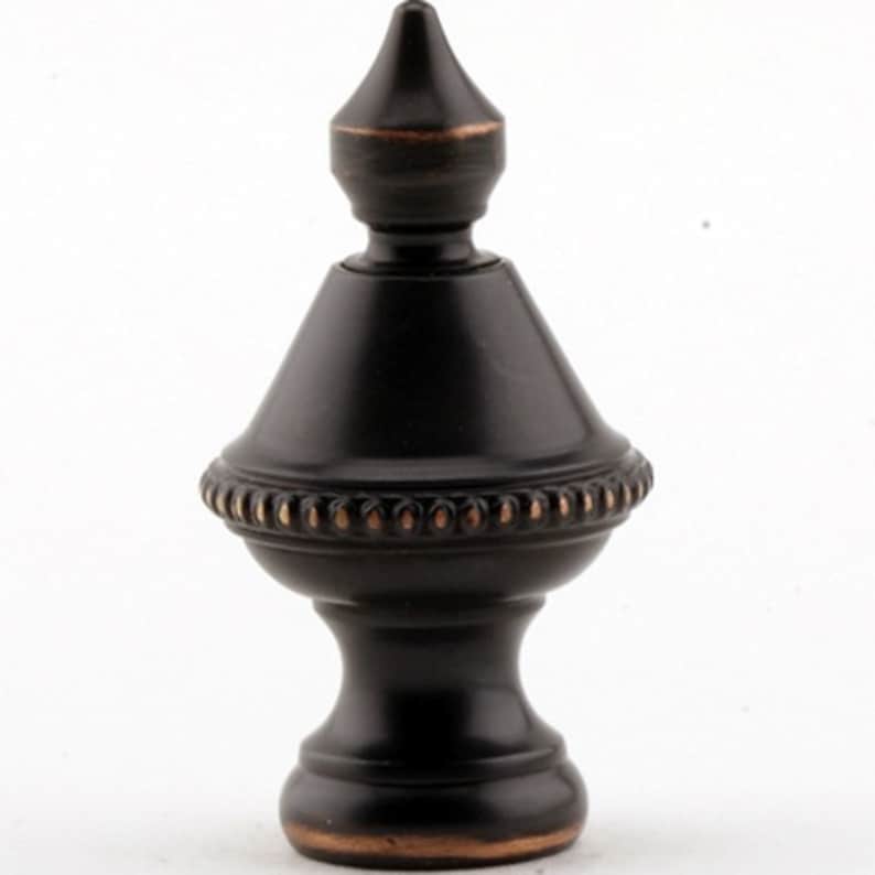 LAMP FINIAL Beaded Knob Brass Metal Etsy