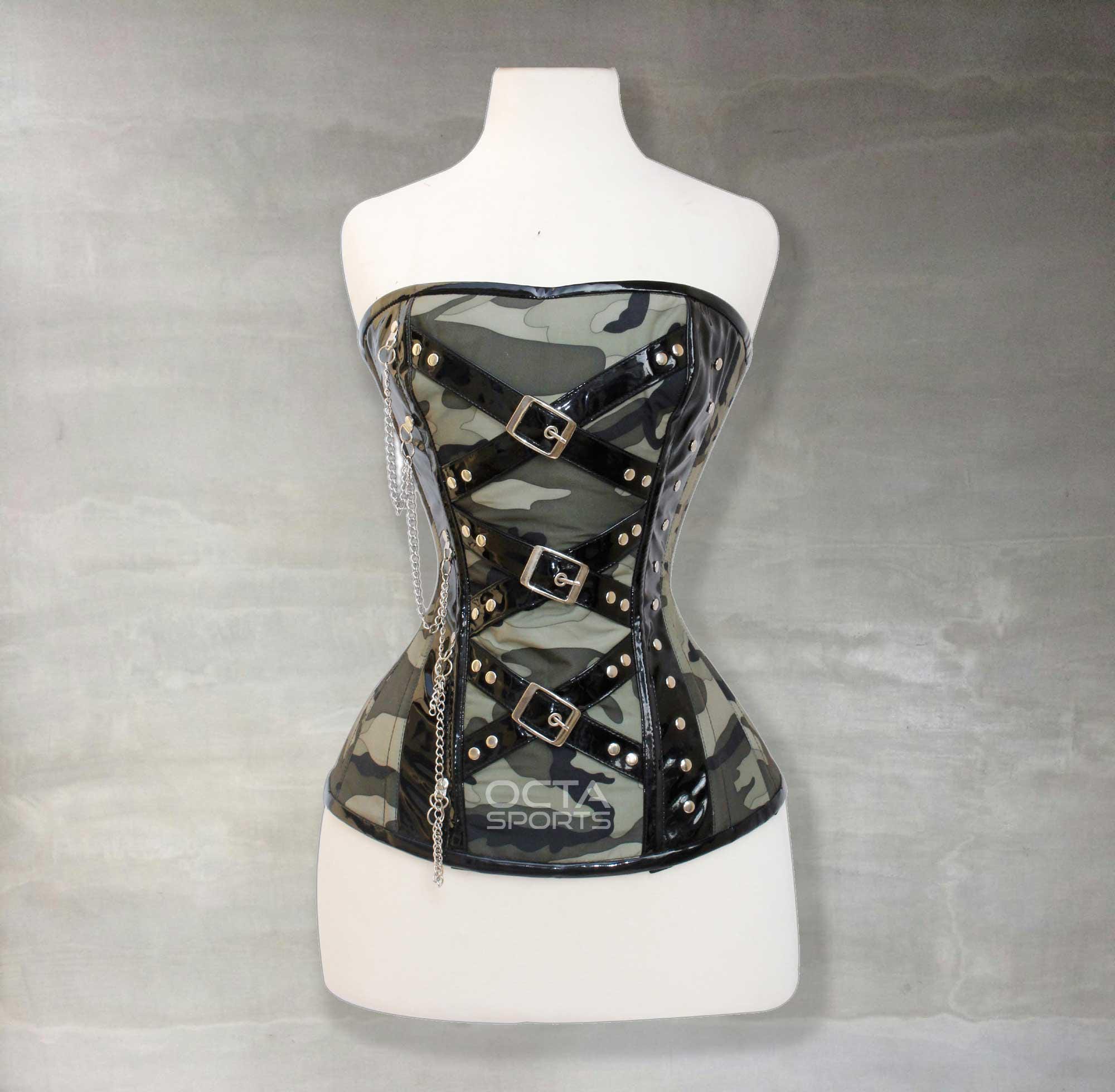 camo corset belt