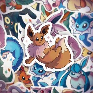 ポケモン イーブイ進化形 ビニール防水ステッカー - Etsy 日本