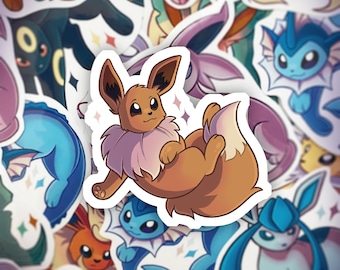 ポケモン イーブイ進化形 ビニール防水ステッカー - Etsy 日本