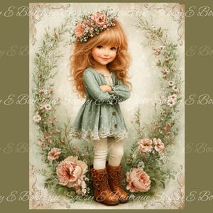 Gwen: 1 PNG - Journal Page, Card Making, Decoupage