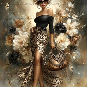 0018 Glam in the Jungle:  Rice Paper, Decoupage