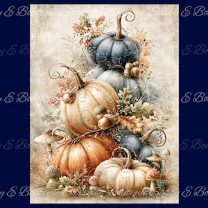 Pumpkin Patch 5: 1 PNG – Journalseite, Kartenbasteln, Decoupage
