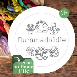 Flummadoodle Stickmuster Bild für Handstickerei