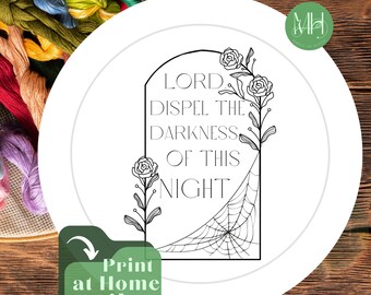 Lord dispel the Darkness embroidery pattern image for hand embroidery