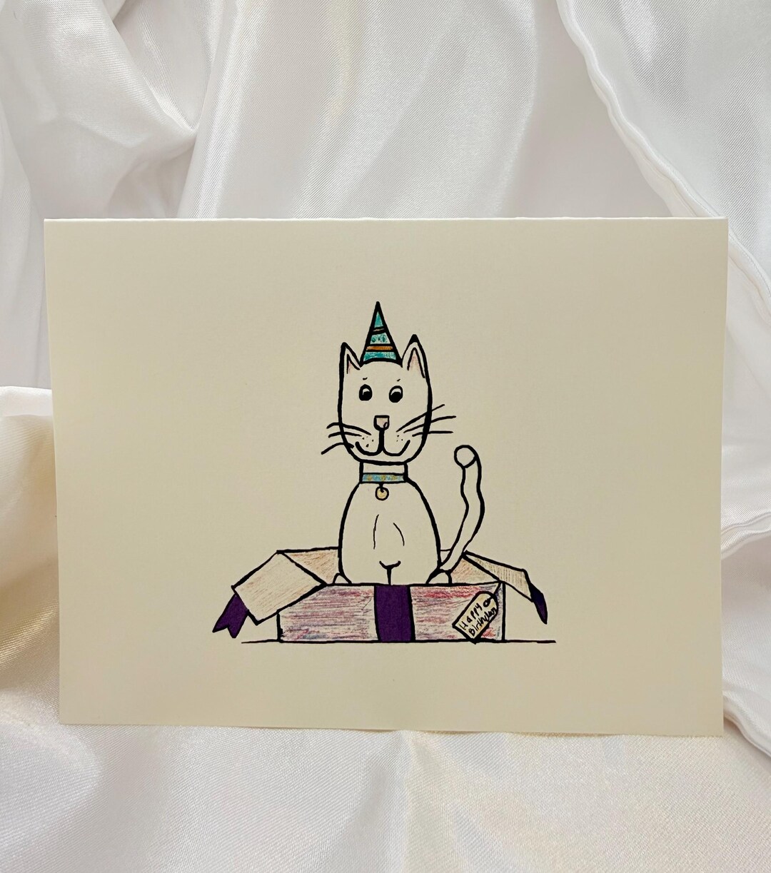 Celebrate Birthday Card From the Cat: Custom Cat Mom and Dad Greeting ...