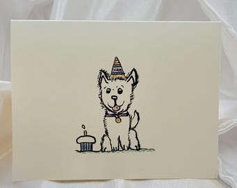 Dog Birthday Card: Custom Greeting Pet Card Celebrate