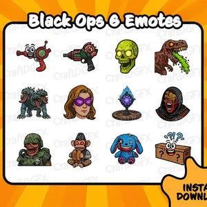 12 emoticones de zombi de Black Ops 6, divertidos emoticones de Twitch, memes, pegatinas de Discord, emojis de patada de YouTube