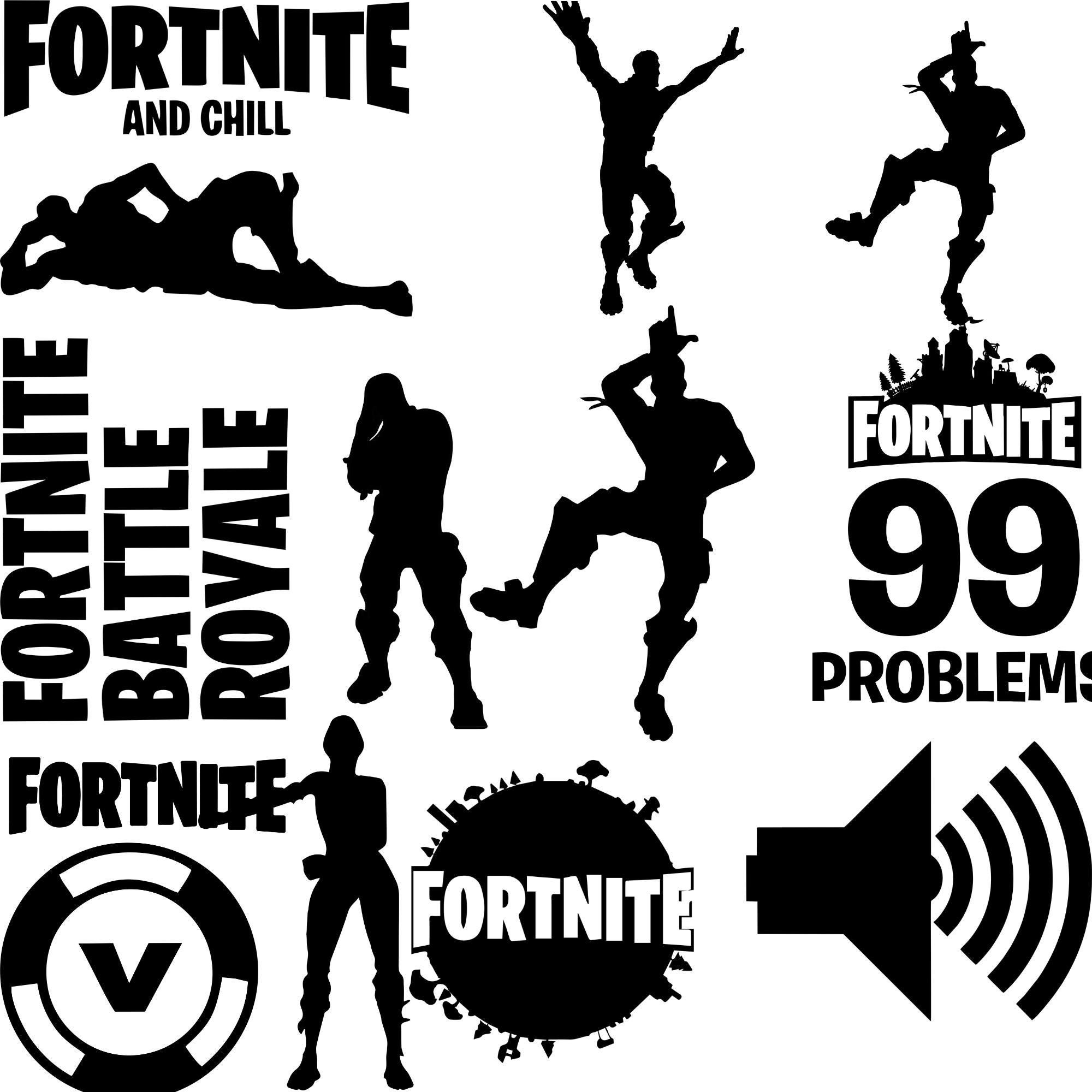 Battle Royale SVG Bundle, Gamer Clipart, Vinyl Cut Files (digital ...