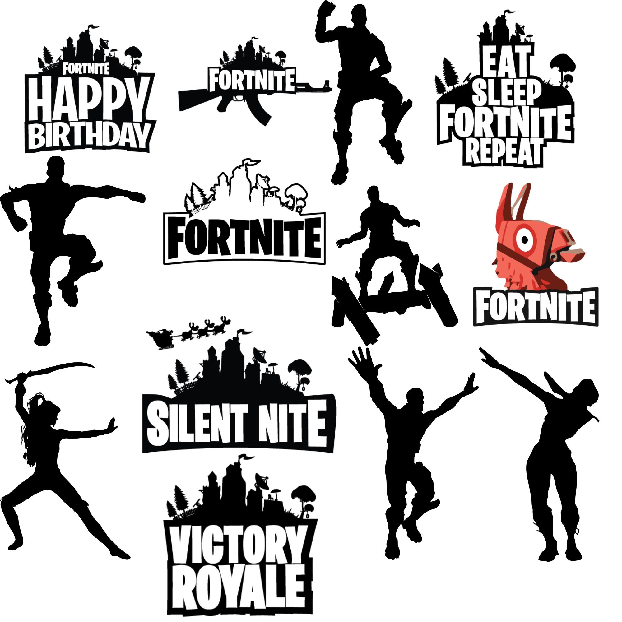 Battle Royale SVG Bundle, Gamer Clipart, Vinyl Cut Files (digital ...