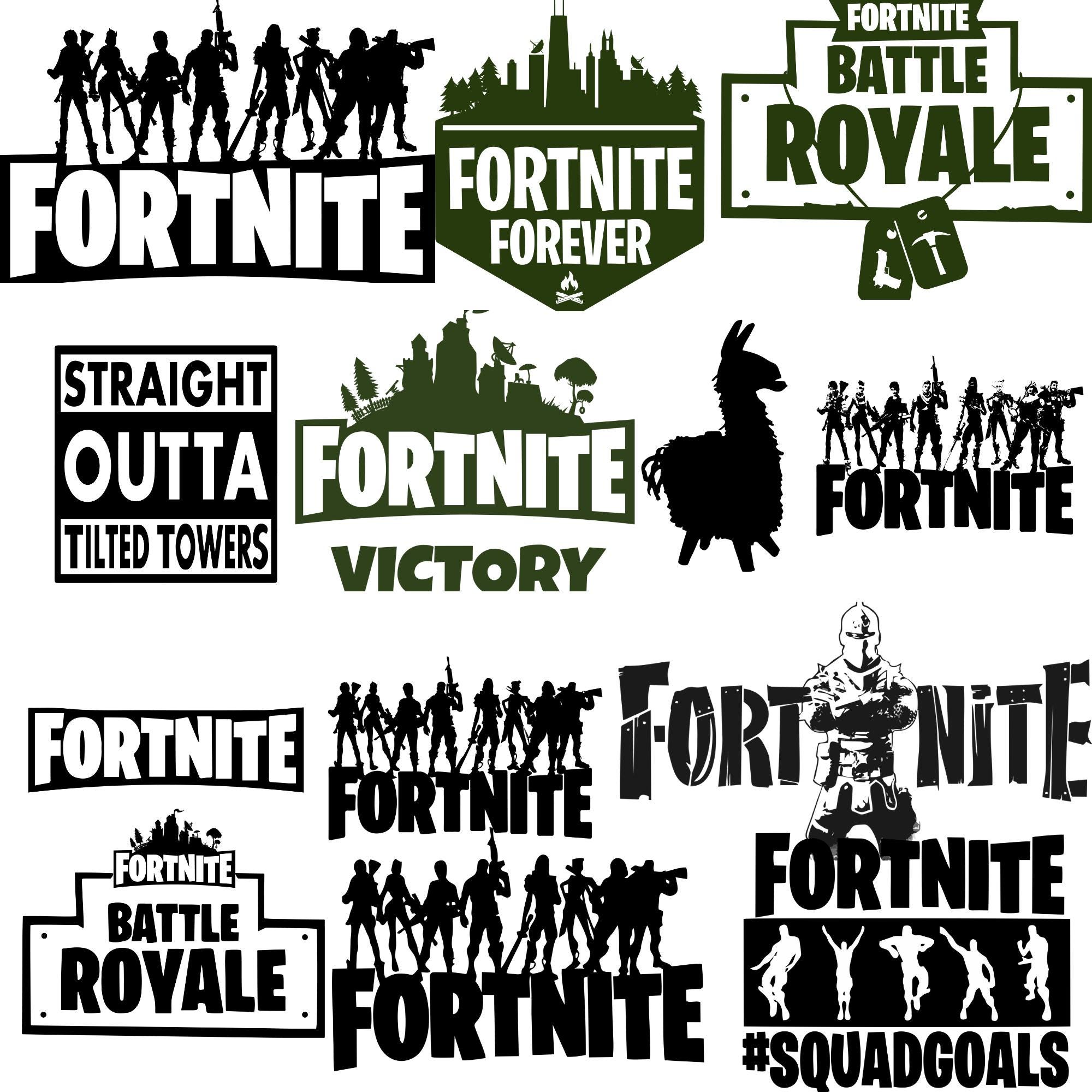 Battle Royale SVG Bundle, Gamer Clipart, Vinyl Cut Files (digital ...