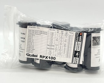 Rollei RPX 100、120 中判白黒フィルム 5本（期限切れ）