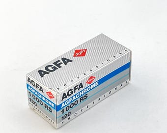 1x Agfa Agfachrome 1000RS – 120 Medium Format Slide Film – Expired 03/1991 – Rare High-Speed E6 Film!