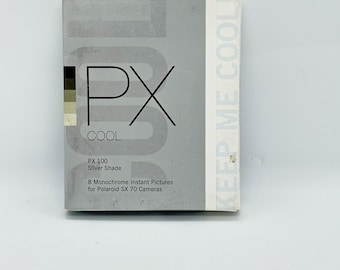 Impossible PX100 Silver Shade – Film instantané noir et blanc pour Polaroid SX-70