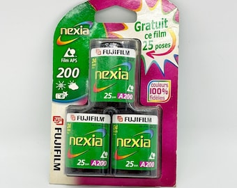 3x Fujifilm Nexia A200 – APS Film, 25 Exposures