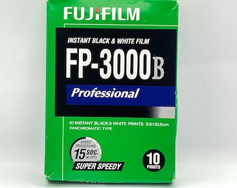 Fujifilm FP-3000B – Black & White Instant Pack Film (Expired 09/2006, Cold Stored)
