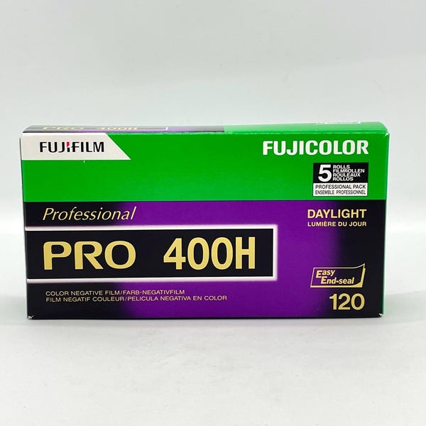 富士フイルム プロ400H – 120 中判カラーネガフィルム（5ロール入り、使用期限切れ、常に冷凍保存）