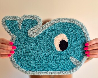 Happy Whale Punch Needle