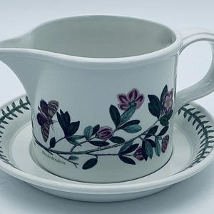 Portmeirion Botanic Garden Sauciere und Unterteller Rhododendron