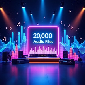 20,000 Royalty-Free Music Tracks & Sound Effects – Commercial Use Rights Included!