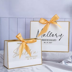 Borsa per addio al nubilato personalizzata con nome - Borse regalo per anniversario - Borsa regalo elegante - Borse regalo per il ritorno a scuola - Borse regalo per la festa nuziale