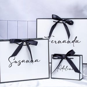 Sacchetti regalo personalizzati per damigelle d'onore - Sacchetti regalo per matrimoni - Sacchetti per addio al nubilato - Sacchetti regalo per feste nuziali - Sacchetti regalo per anniversari