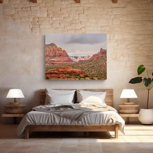 Sedona Red Rock Wandkunst - Portal Ansicht Landschaft Druck, Arizona Wüste Fotografie, großes Acryl Natur Foto, fertig zum Aufhängen