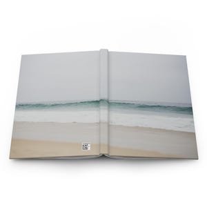 Coastal Serenity Journal - Hardcover Beach Notebook, Ocean Waves Diary, Nature-Inspired Lined Journal, Calm Travel Gift for Writers