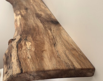 Handmade Live Edge Walnut Shelf – Rustic Floating Wall Decor