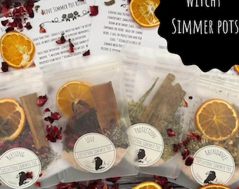 Witchy sudderpot geschenkdoos voor Wicca Pagan Witchcraft voor heksenliefhebber Witchy holistisch cadeau voor heidense minnaar kruidencadeau Sudderpot magie
