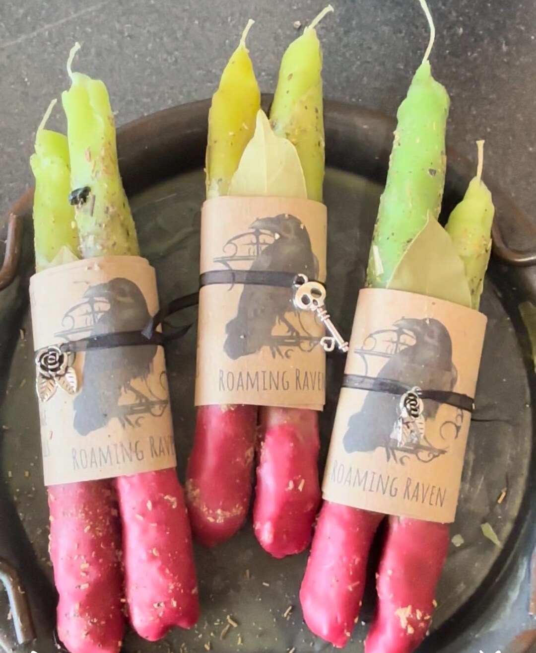 Protection Hand Rolled Ritual Candles Gift Set Beeswax Candle Kit ...