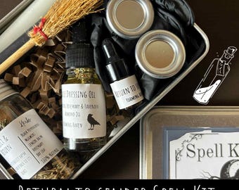 Return to Sender Spell Kit DIY Candle Magic Kit Reversal Herbs Essential Oils Protection Ritual Wicca Pagan Witchcraft Kit Negative Energy