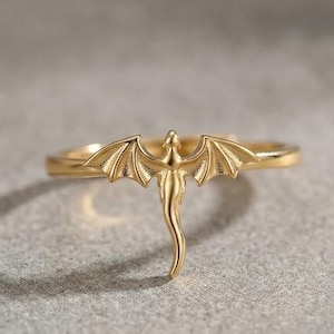 Anello Drago – Anello in argento sterling 925 – Anello gotico – Gioielli fantasy – Anello regolabile – Anello boho – Anello unisex – Regalo per lei