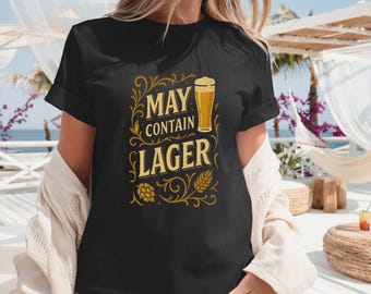 Funny Lager T-Shirt: Unisex Cotton Tee for Beer Lovers