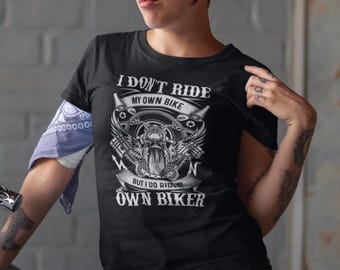 Camiseta de algodón estilo motociclista vintage: camiseta unisex de motociclista