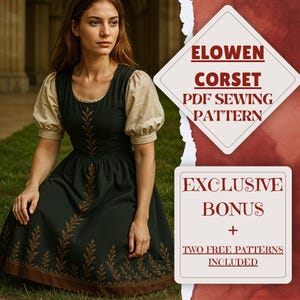 Renaissance Dress With Top Sewing Pattern Women Renaissance Dress Fantasy Wedding Dress Medieval Historical Costume Halloween Sewing Pattern